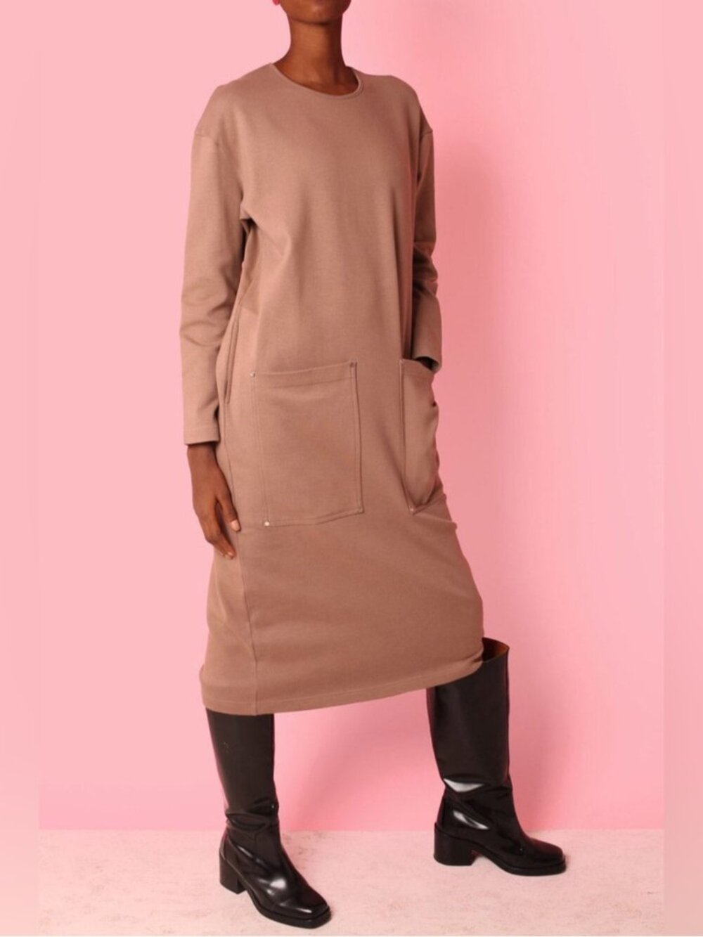 L.F. MARKEY Landen cotton moka dress sz 2